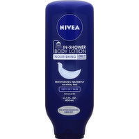 Nivea Body Lotion, In-Shower, Nourishing, Almond Oil - 13.5 Ounce