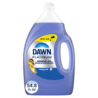 Dawn Platinum Dish Soap Liquid, Fresh Rain, 54.8 Ounce