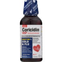 Coricidin Cold & Flu, Nighttime, Maximum Strength, Cherry, 12 Fluid ounce