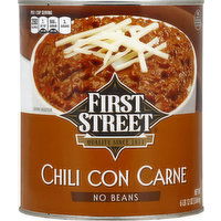 First Street Chili Con Carne, No Beans - 113 Ounce