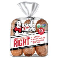 Dave's Killer Bread Sandwich Rolls, Organic - 6 Each