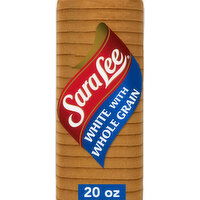 Sara Lee White made with Whole Grain Plain Bread, 20 oz - 20 Ounce