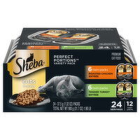 Sheba Cat Food, Premium, Cuts in Gravy, 12 Twin-Packs, Variety Pack, 12 Each