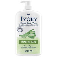 Ivory Gentle Body Wash, Notes of Aloe - 35 Fluid ounce