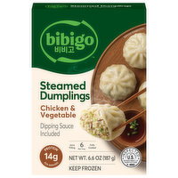 Bibigo Chicken & Vegetable Steamed Dumplings - 6.6 Ounce