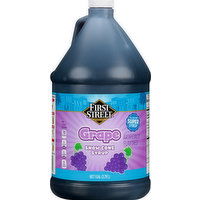 First Street Snow Cone Syrup, Grape - 128 Ounce