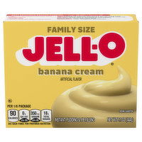 Jell-O Pudding & Pie Filling, Banana Cream, Instant, Family Size - 5.1 Ounce