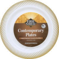 First Street Plates, Contemporary, 10-1/4 Inch - 10 Each