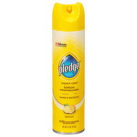 Pledge Furniture Spray, Lemon, Enhancing Polish - 9.7 Ounce