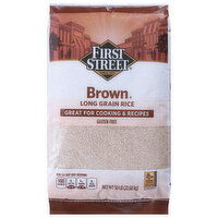 First Street Rice, Long Grain, Brown - 800 Ounce