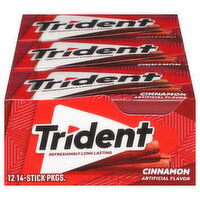 Trident Gum, Sugar Free, Cinnamon, 12 Each