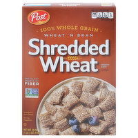 Shredded Wheat Cereal, Wheat 'N Bran, Spoon Size - 18 Ounce