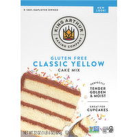 King Arthur Baking Company Cake Mix, Gluten Free, Classic Yellow - 22 Ounce