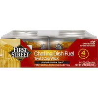 First Street Dish Fuel, Chafing, Twist Cap Wick, 4 Pack - 4 Each