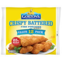 Gorton's Fish Portions, Crispy Battered, Value Pack - 12 Each