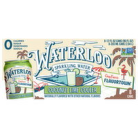 Waterloo Coconut Lime Cooler Sparkling Water - 8 Each
