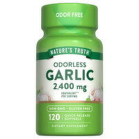 Nature's Truth Garlic, Odorless, 2400 mg, Softgels - 120 Each