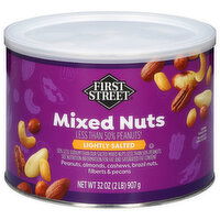 First Street Lightly Salted Mixed Nuts - 32 Ounce
