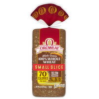 Oroweat Oroweat Whole Grains 100% Whole Wheat Bread, Small Slice, 18oz - 18 Ounce