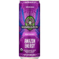 Sambazon Energy Drink, Acai Berry, Original - 12 Fluid ounce