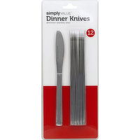 Simply Value Dinner Knives, Dominion Stainless Steel, 12 Each