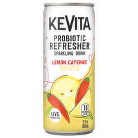 KeVita Sparkling Drink, Lemon Cayenne, Probiotic Refresher - 12 Fluid ounce