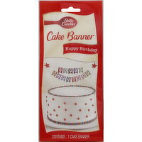 Betty Crocker Cake Banner, Happy Birthday - 1 Each