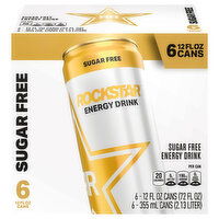 Rockstar Energy Drink, Sugar Free - 6 Each