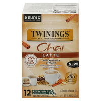 Twinings Black Tea, Chai Latte, Tea Bags - 12 Each