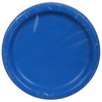 First Street Plates, Cobalt, 24 Count