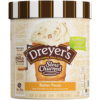 Dreyer's Ice Cream, Light, Butter Pecan, 1.5 Quart