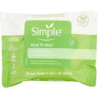 Simple Wipes, Cleansing - 25 Each