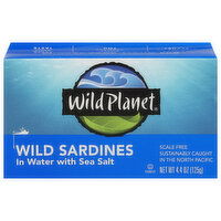 Wild Planet Wild Sardines, in Water with Sea Salt, 4.4 Ounce