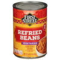 First Street Refried Beans, Vegetarian, 16 Ounce