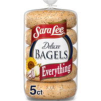 Sara Lee Shelf-Stable Deluxe Everything Bagels, 5 count, 16.7 oz