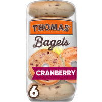 Thomas' Bagels, Pre-Sliced, Cranberry - 6 Each