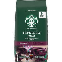 Starbucks Coffee, 100% Arabica, Whole Bean, Dark Roast, Espresso Roast - 12 Ounce