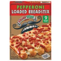 Screamin' Sicilian Pizza Co. Breadstix, Loaded, Pepperoni - 9 Each