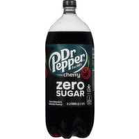 Dr Pepper Soda, Zero Sugar, Cherry, 2 Litre