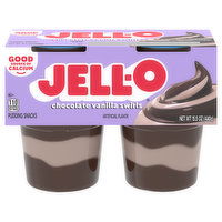 Jell-O Pudding Snacks, Chocolate Vanilla Swirls - 4 Each