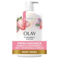 Olay Fresh Outlast Body Wash, White Strawberry & Mint, 33 Fluid ounce