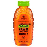 Nate's Organic 100% Pure Raw & Unfiltered Honey - 16 Ounce