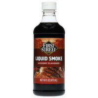 First Street Liquid Smoke, Hickory Flavored - 16 Fluid ounce