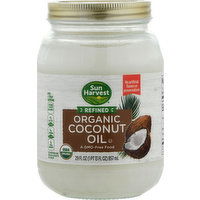 Sun Harvest Coconut Oil, Organic, Refined - 29 Fluid ounce