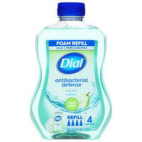 Dial Dial Antibacterial Defense Foaming Hand Soap Refill, Kills 99.99% of Bacteria* & Leaves Skin Feeling Soft, #1 Dr Recommended Brand**, Vegan Formula, With Aloe, Fresh Pear Scent, 30 Fl Oz (Pack of 4) - 30 Fluid ounce