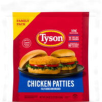 Tyson Frozen Chicken Patties, Family Pack - 3.37 Pound