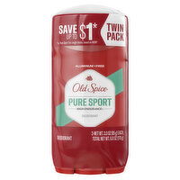 Old Spice High Endurance Deodorant for Men, Aluminum Free, Pure Sport Scent, 3.0 oz Twin Pack - 6 Ounce