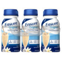 Ensure Nutrition Shake, Vanilla, Original, 6 Each