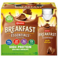 Carnation Breakfast Essentials Nutritional Drink, High Protein, Rich Milk Chocolate - 6 Each