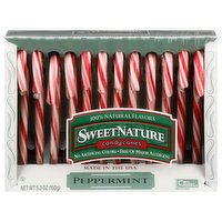 SweetNature Candy Canes, Peppermint, 5.3 Ounce